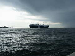 Die Kugelbake vor dem Sturm Die Kugelbake vor dem Sturm