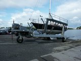Auf Slip in der Dunstaffnage Marina bei Oban
