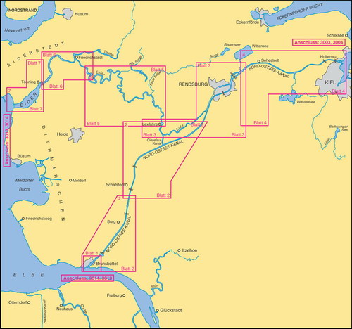 Sportbootkarte BSH 3009 'Nord-Ostsee-Kanal'