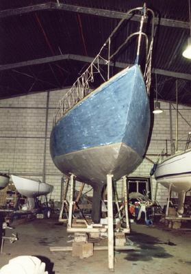 grundiert und geschliffen