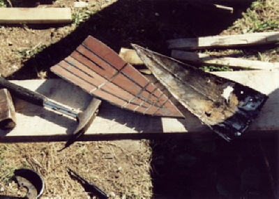 Spitze der Kielflosse